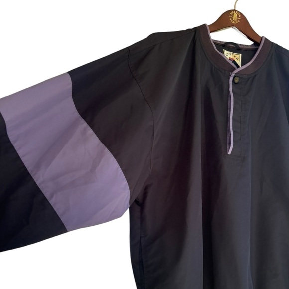 Cutter & Buck Black & Purple Men's Pullover Windbreaker Jacket Size XL 1/4 Snap - Picture 3 of 12